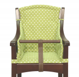 Rundumkissen für Kinderhochstuhl Torelino grün/weiß