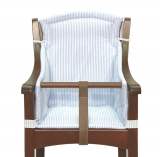 Rundumkissen für Kinderhochstuhl Torelino blau/weiß