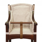 Rundumkissen für Kinderhochstuhl Torelino kaffee/weiß